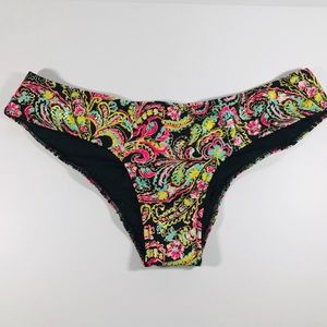 Victoria Secret Black Paisley Swim bottom